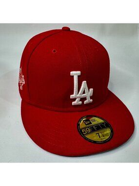 Los Angeles Dodgers New Era 59FIFTY 1988 World Series Hat 7 1/2 Red